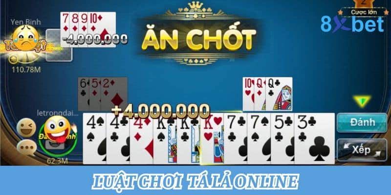 Tá lả online – Trải nghiệm trò chơi bài thú vị tại 8xbet Quy tắc và cách chơi game tá lả online